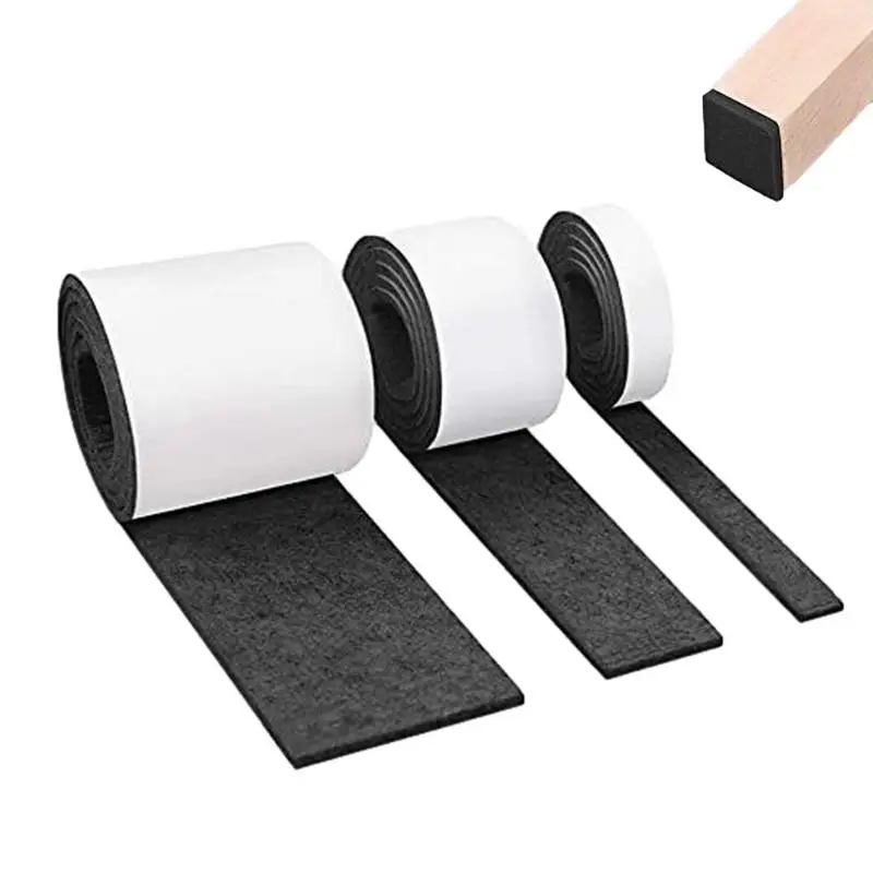 

Hardwood Floor Protectors For Furniture Non-Slip Furniture Pads Felt Tape Smooth Cuttable Adhesive Anti Slip Protection For