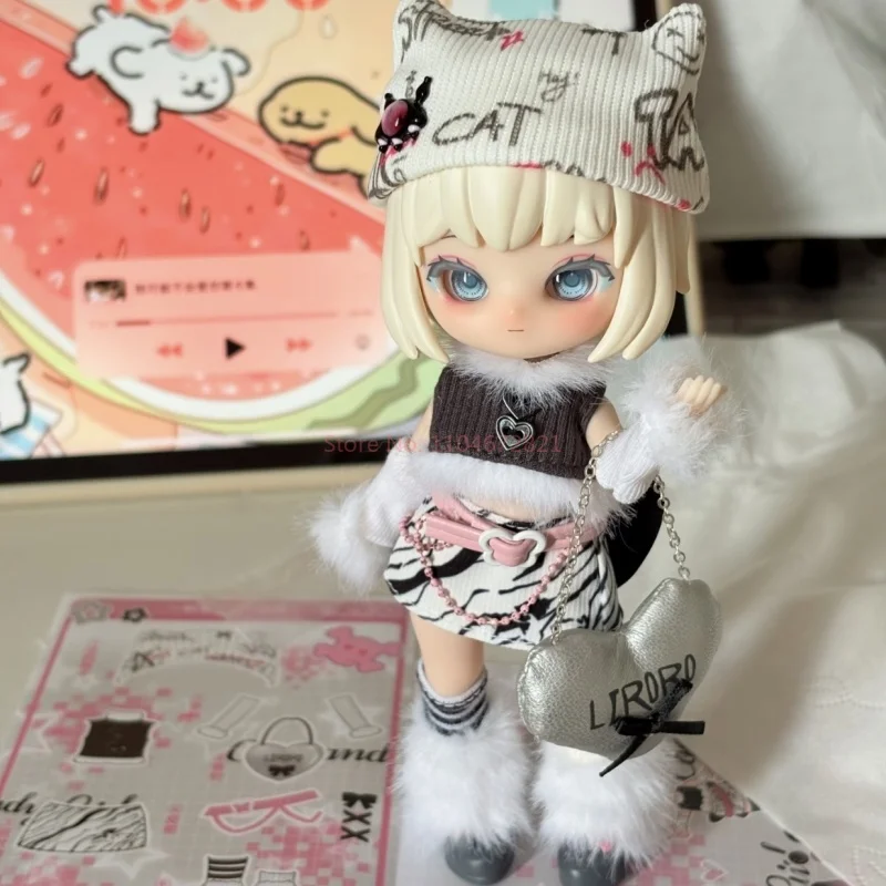 มีในสต็อกลิโรโร บลายด์บ็อกซ์ ไบนารี่ สวีทฮาร์ท ซีรีส์ 1/12 Bjd อะนิเมะรูปข้อต่อตุ๊กตาตกแต่งเครื่องประดับเด็ก