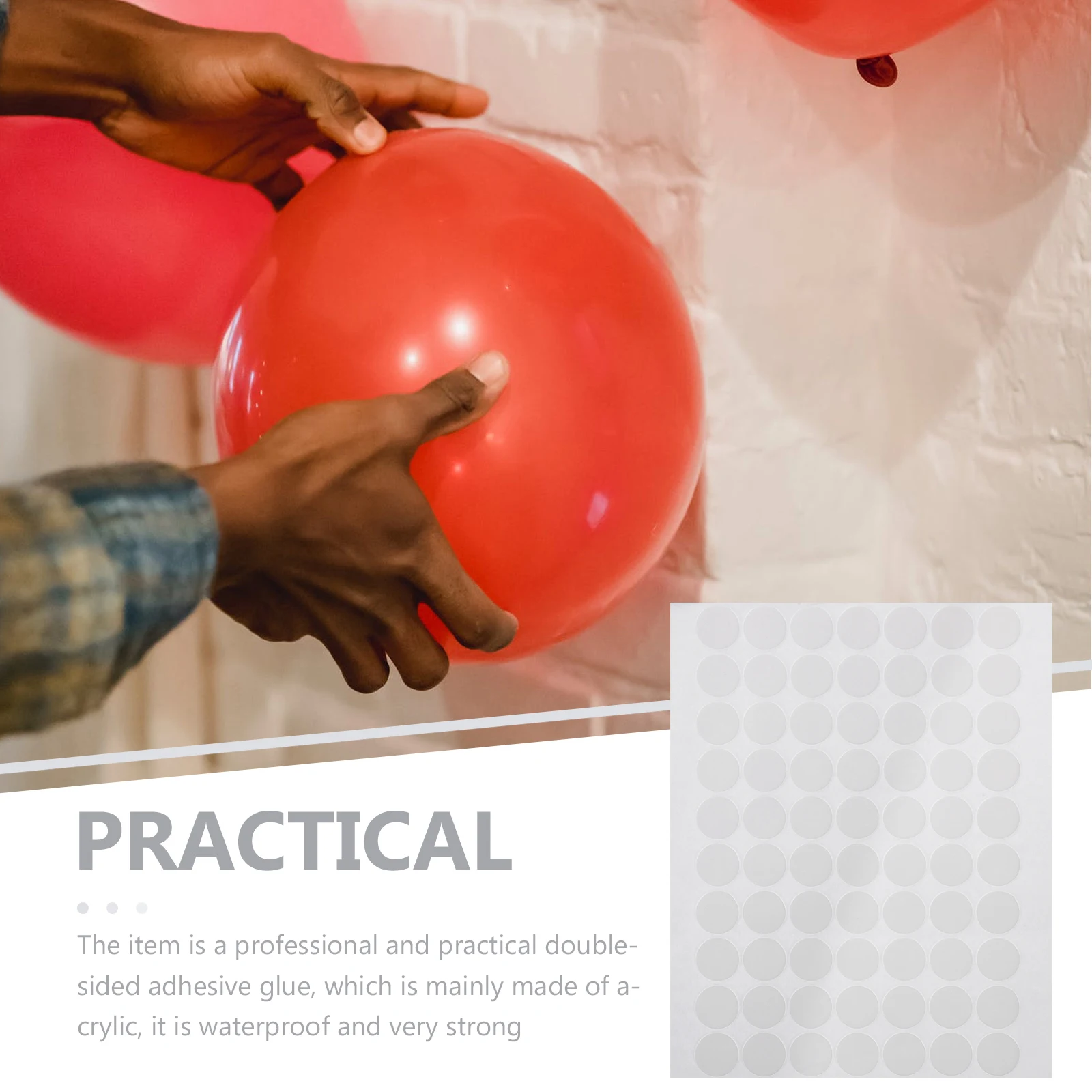 2 قطعة شريط لاصق مزدوج الجوانب مقاوم للماء شفاف قوي لإصلاح الحرف اليدوية مكتب المنزل غراء أكريليك لا بقايا #4