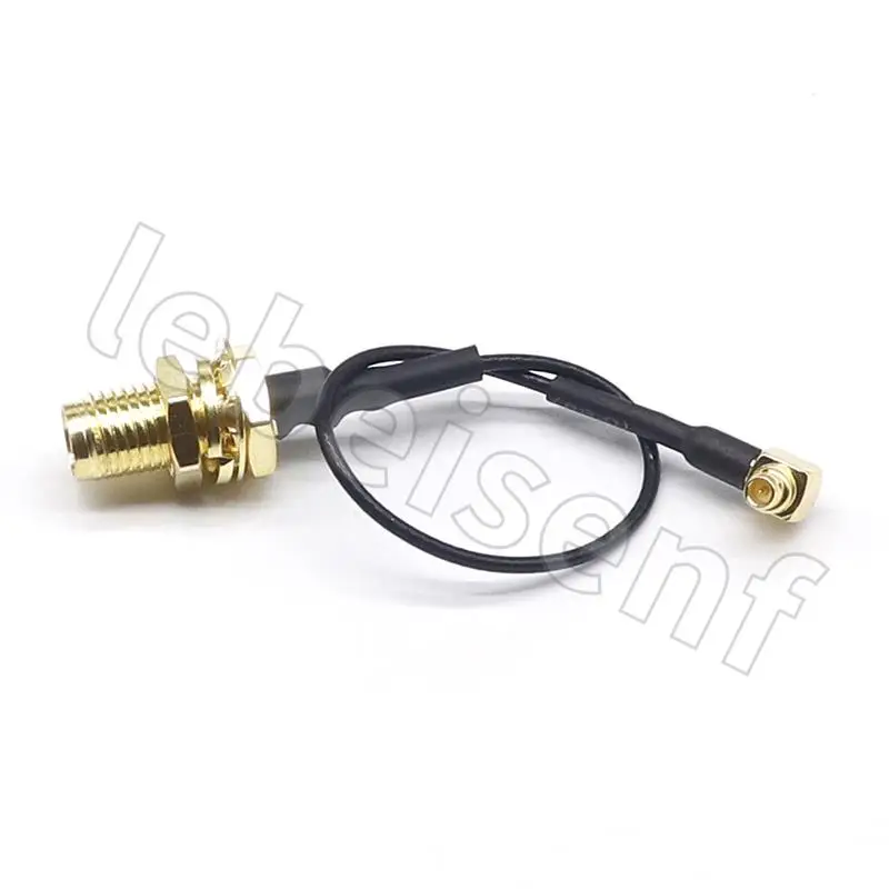 10cm 1.37 RF adapter jumper MMCX/SMA-JK MMCX curved male to SMA female housing can be customized