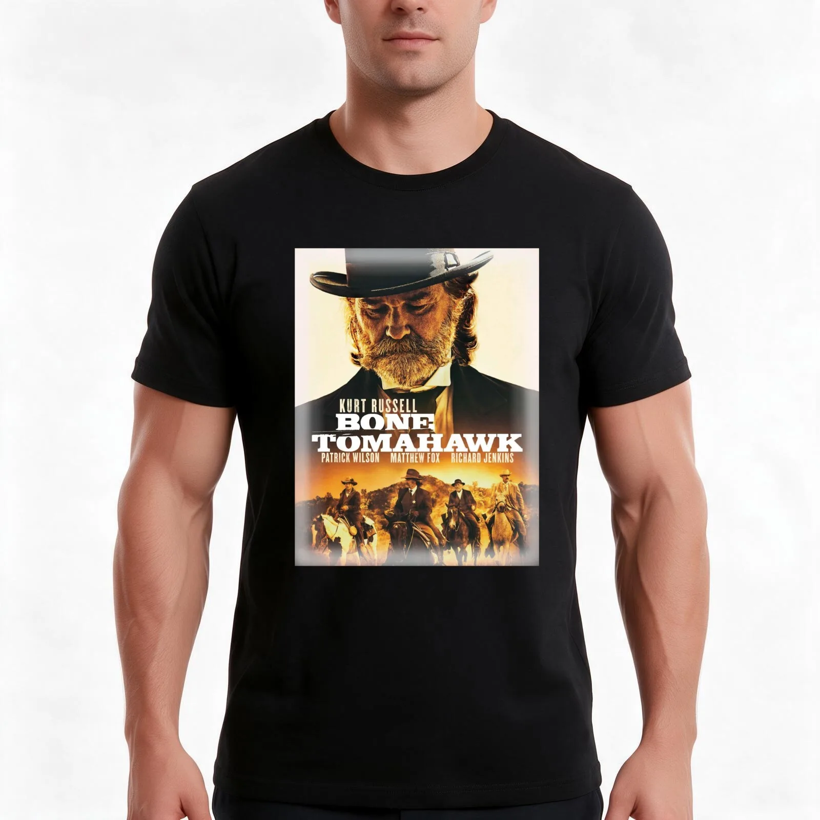 Bone Tomahawk T-Shirt, Summer Casual Cotton Tee, Oversized Streetwear Tops, Vintage Graphic Print, Loose Fit Short Sleeve