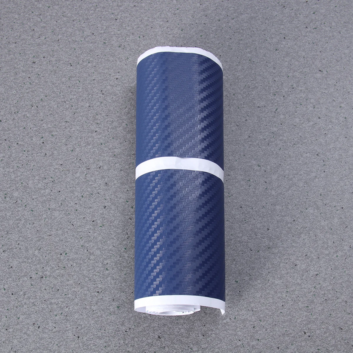 

4Pcs 3D Carbon Fiber Car Sticker Anti-Scratch Protective Decorative Strip Blue Universal Fit Easy Installation Stylish Bumper