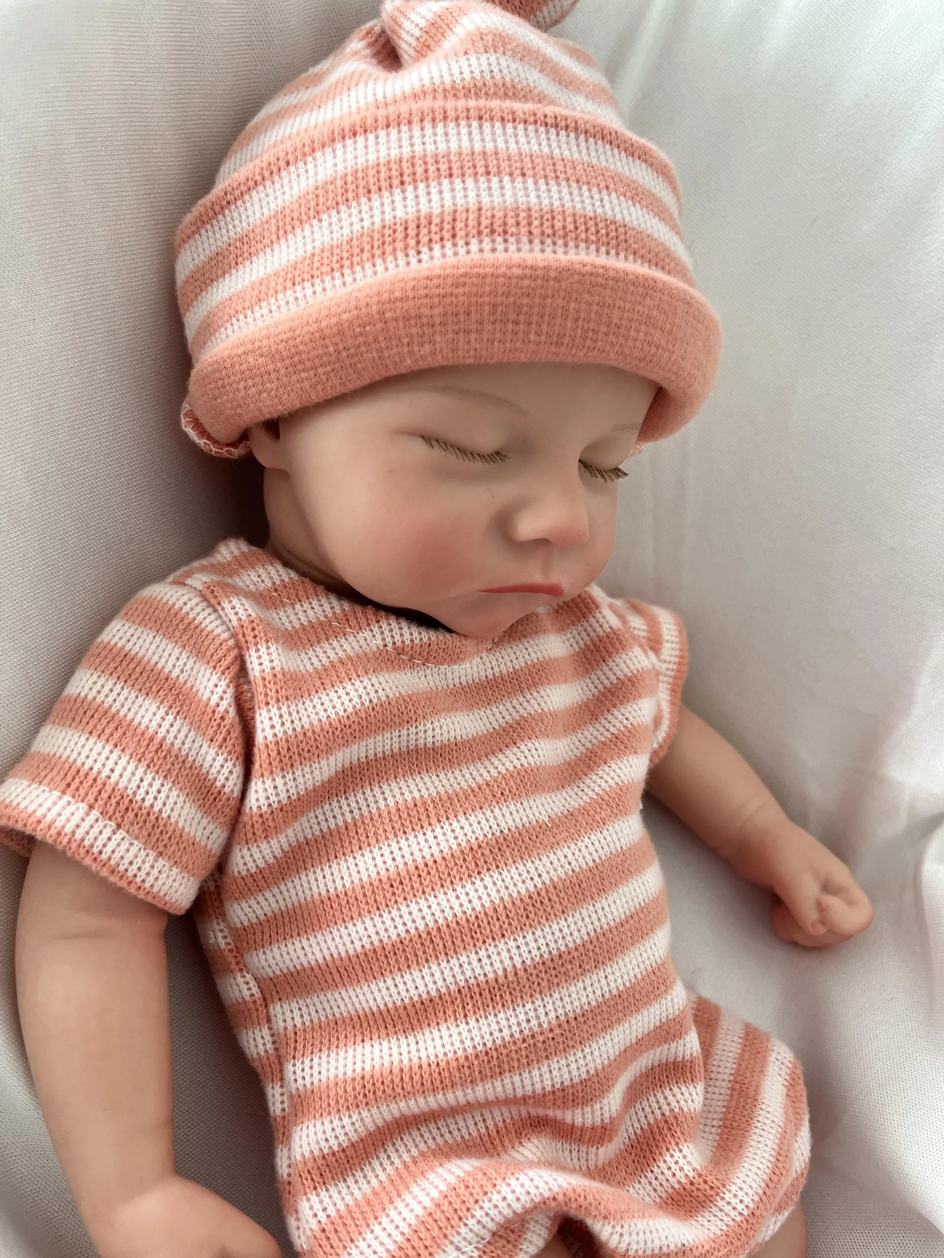 دمية أطفال ناعمة 16 بوصة لكامل الجسم من السيليكون الصلب تولد من جديد دمى حديثي الولادة 100% سيليكون واقعية نابض بالحياة دمية تولد من جديد لفتاة #4