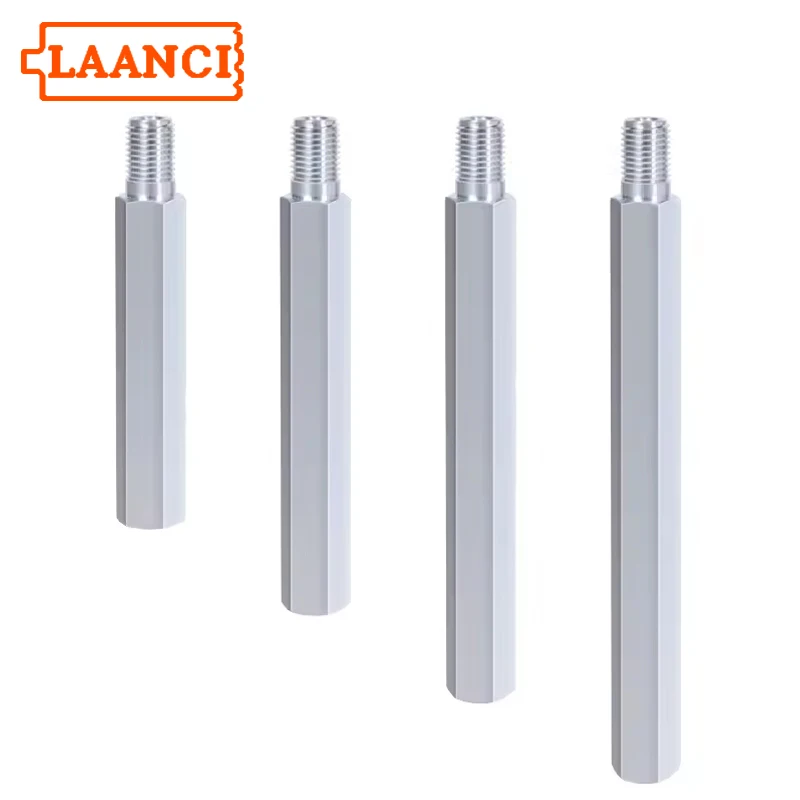 

LAANCI Diamond Drill Bit Extension 150-550mm 1 1/4UNC Thread Outdoor Silver Aluminum Drill Bit Diamond for Adapter Power Tools