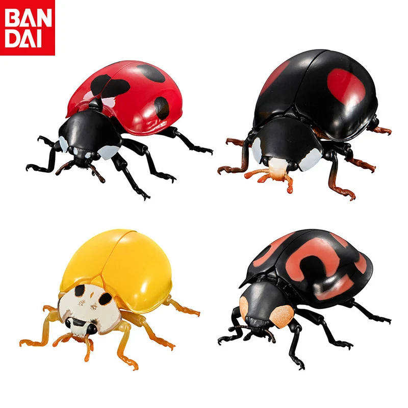 

Bandai Original Genuine Biological Large Illustrated Book Ladybug Simulation Insect Movable Figure Model Collection Holiday Gift