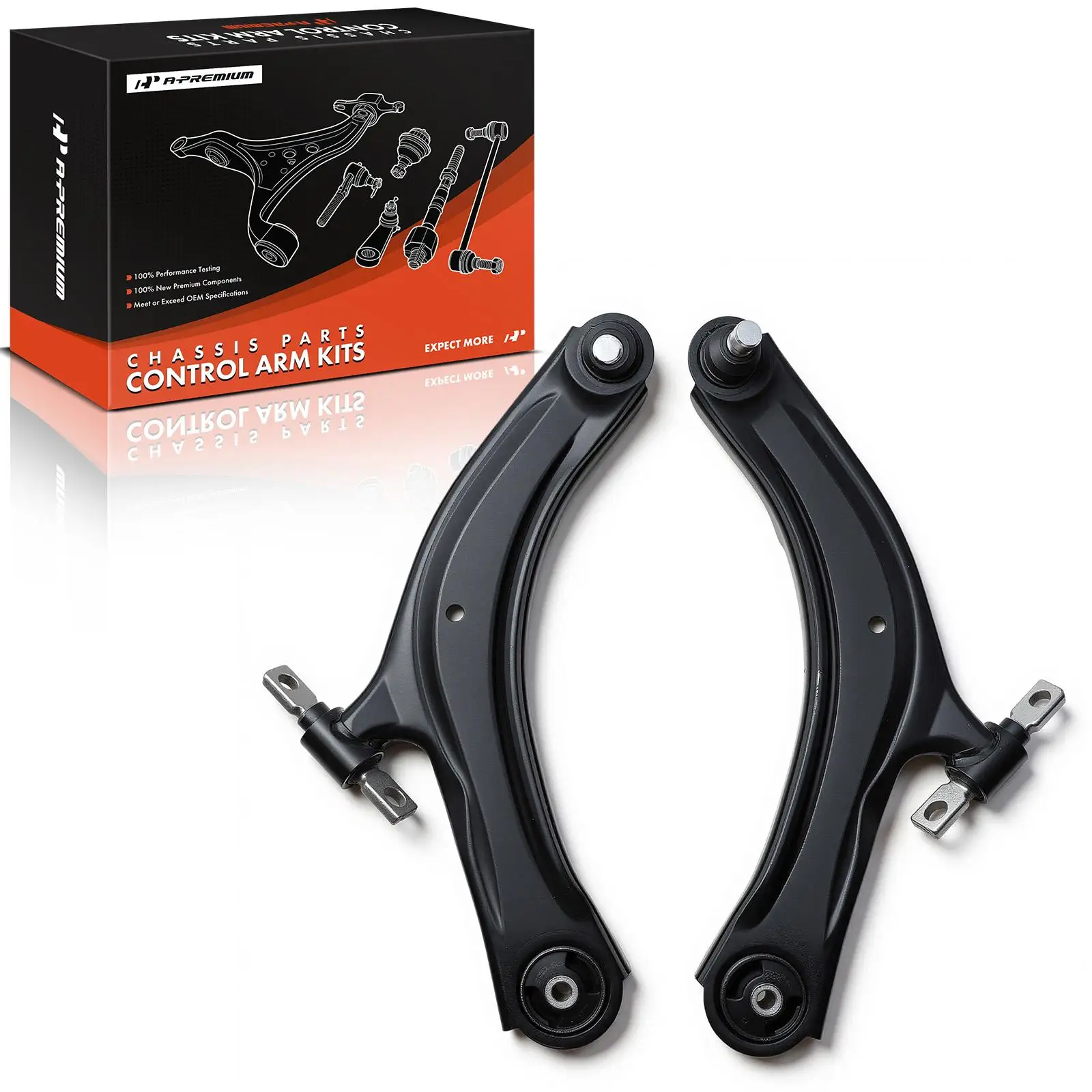 A-Premium 2x Front Lower Control Arm & Ball Joint Assembly for Nissan Rogue 2008-2013 Rogue Select 2014-2015