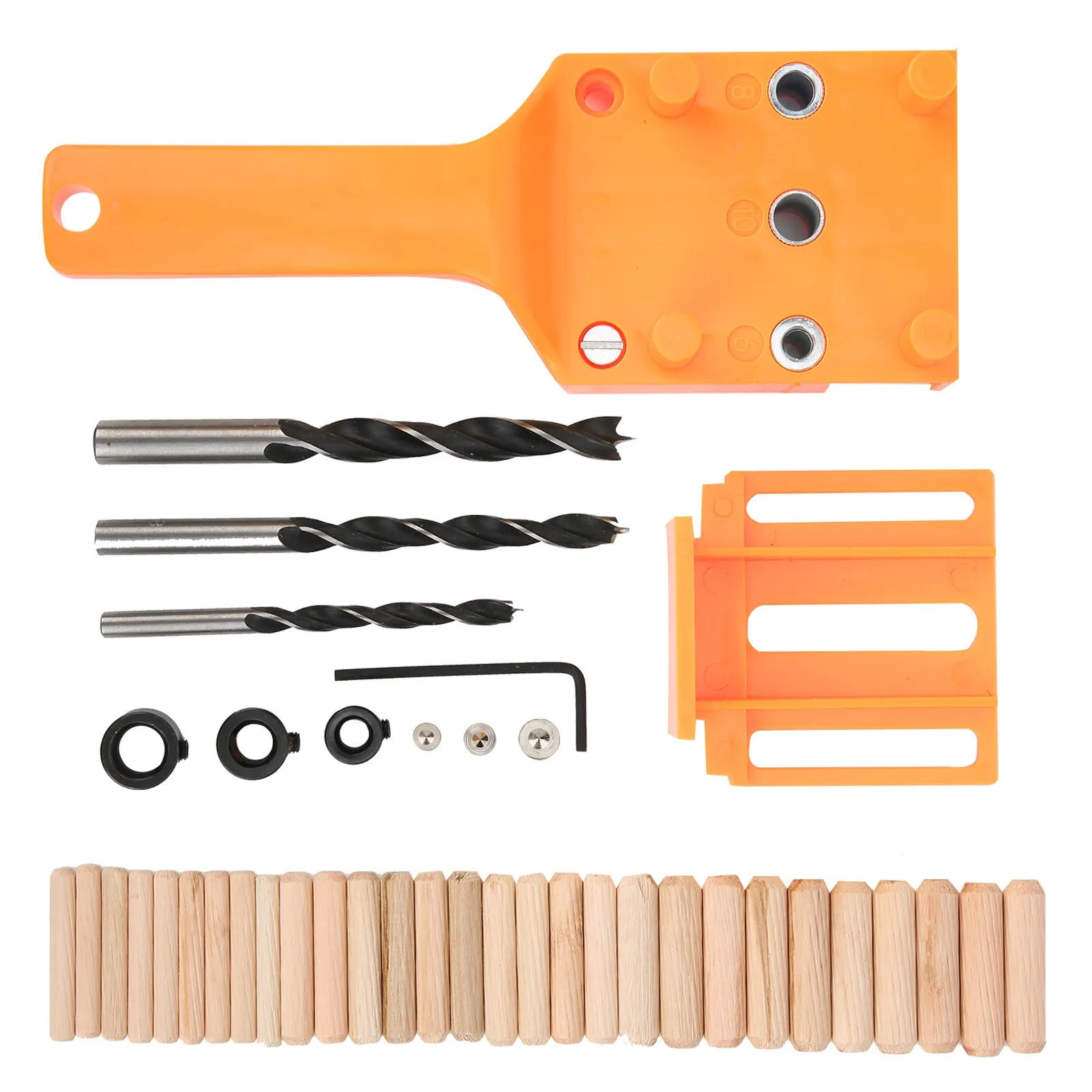 41Pcs/Set Carpentry Wood Drilling Guide Tool DIY Straight Drill Hole Locator Woodworking Supply