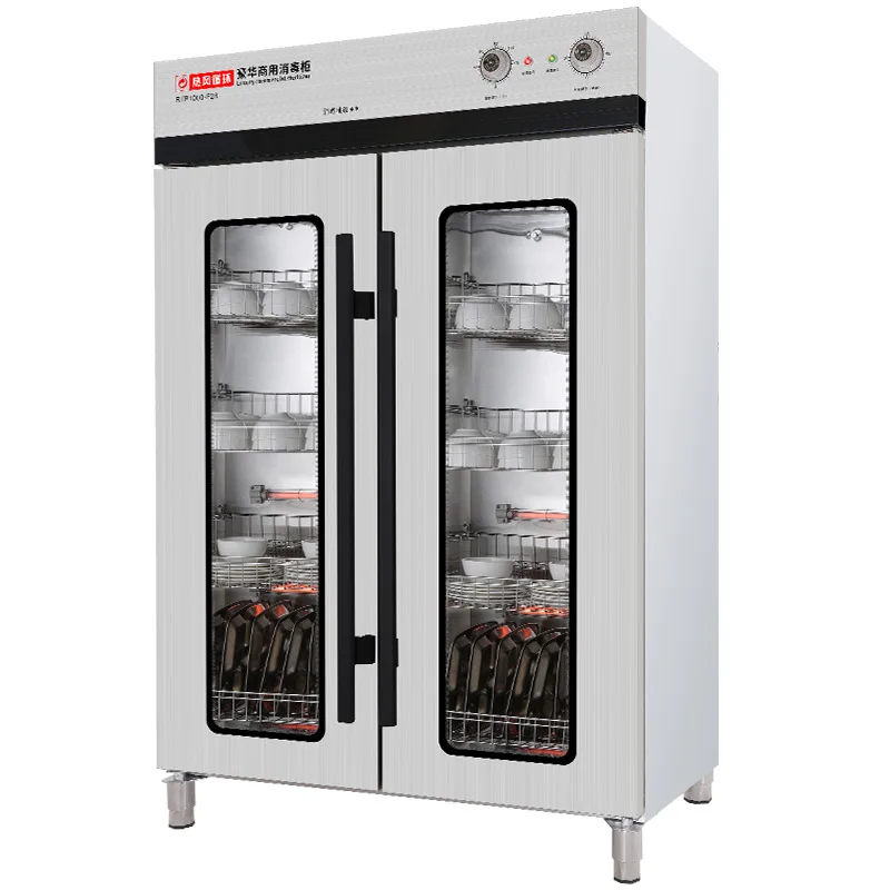 

Дезинфекционный шкаф с циркуляцией горячего воздуха, большой вертикальный двухзвездочный шкаф для очистки с двойной дверью