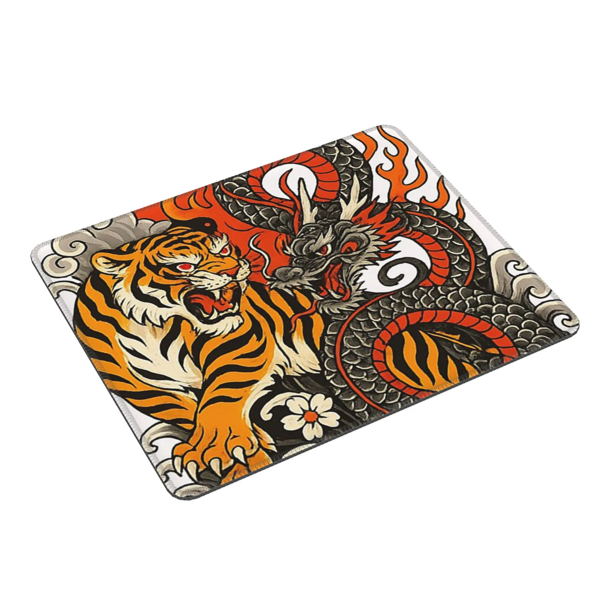 Domineering Dragon And Tiger Fight Mouse Pad Computer Keyboard Mouse Mat Gaming PC Laptop Desk Mat Office Table Mats