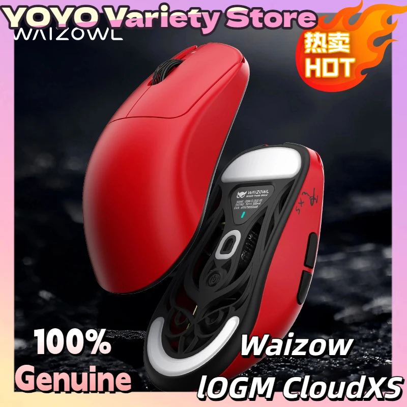 

Waizowl Ogm Cloud Xs Lightweight Gaming Mouse Wireless 3-Mode Esports Fps Accessory With Paw3950 Sensor For Computer Office