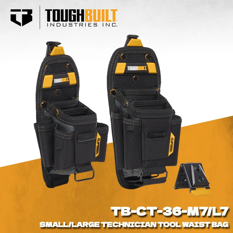 

TOUGHBUILT TB-CT-36-M7 TB-CT-36-L7 Rugged 6-Layer Construction Durable Storage ToolBag 7-Pocket Pouch Medium Large