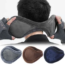 Kalınlaştırmak yetişkin erkek kadın kış kadife sıcak tutmak kürk polar Earmuffs moda peluş bez Wrap kapak kulak Muffs Band isıtıcı kış kulaklığı