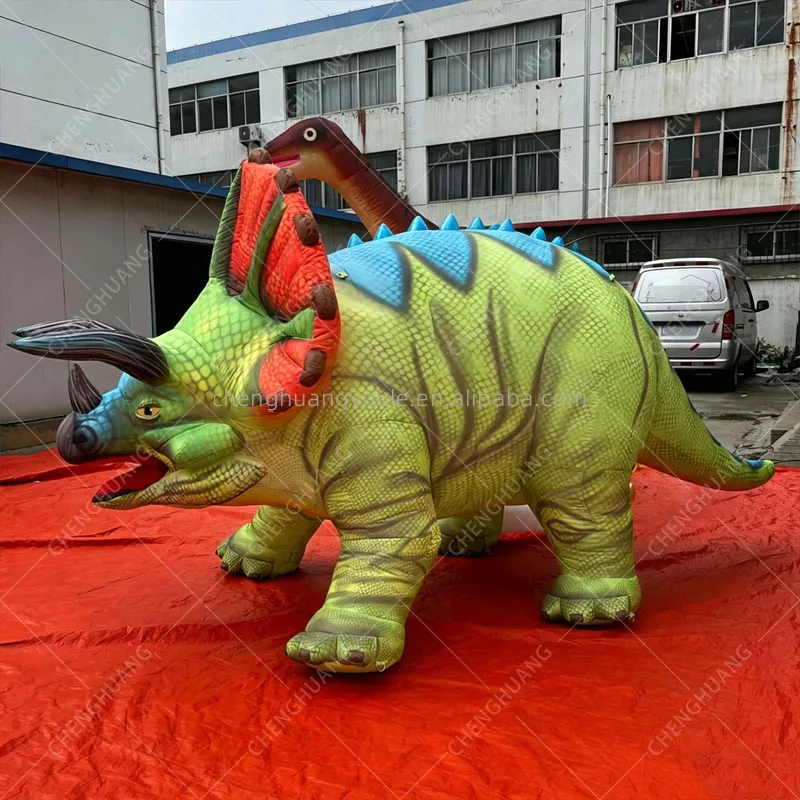Giant Inflatable Triceratops Dinosaur Model Outdoor Zoo Shopping Mall Square Event Exhibition Decoration Display Props