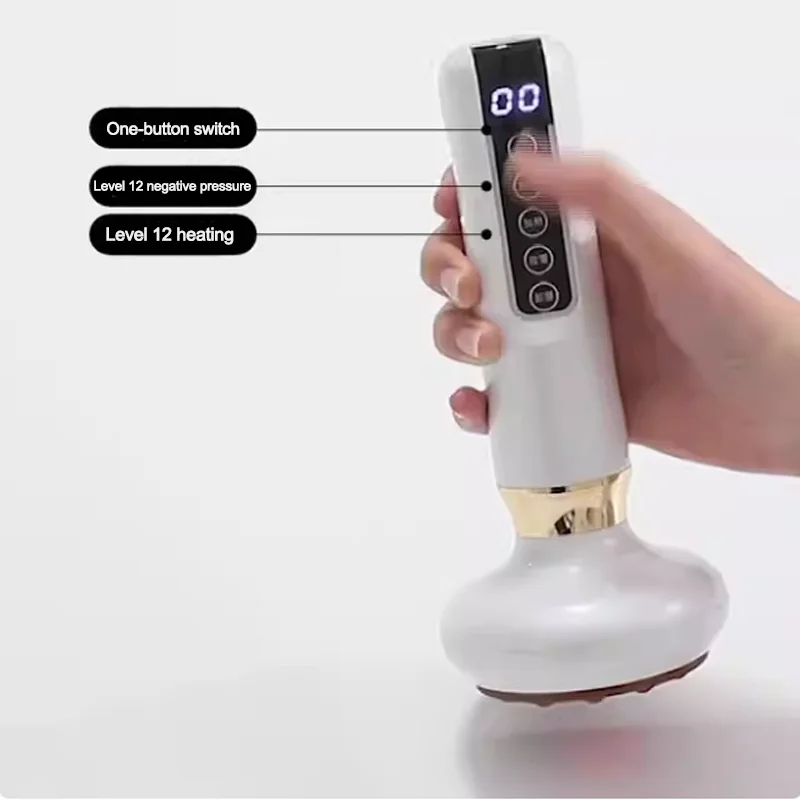 Устройство для банок с царапинами для домашнего электрического Bianshi, красный светопоглощающий массаж, баночный массаж всего тела с отрицательным давлением