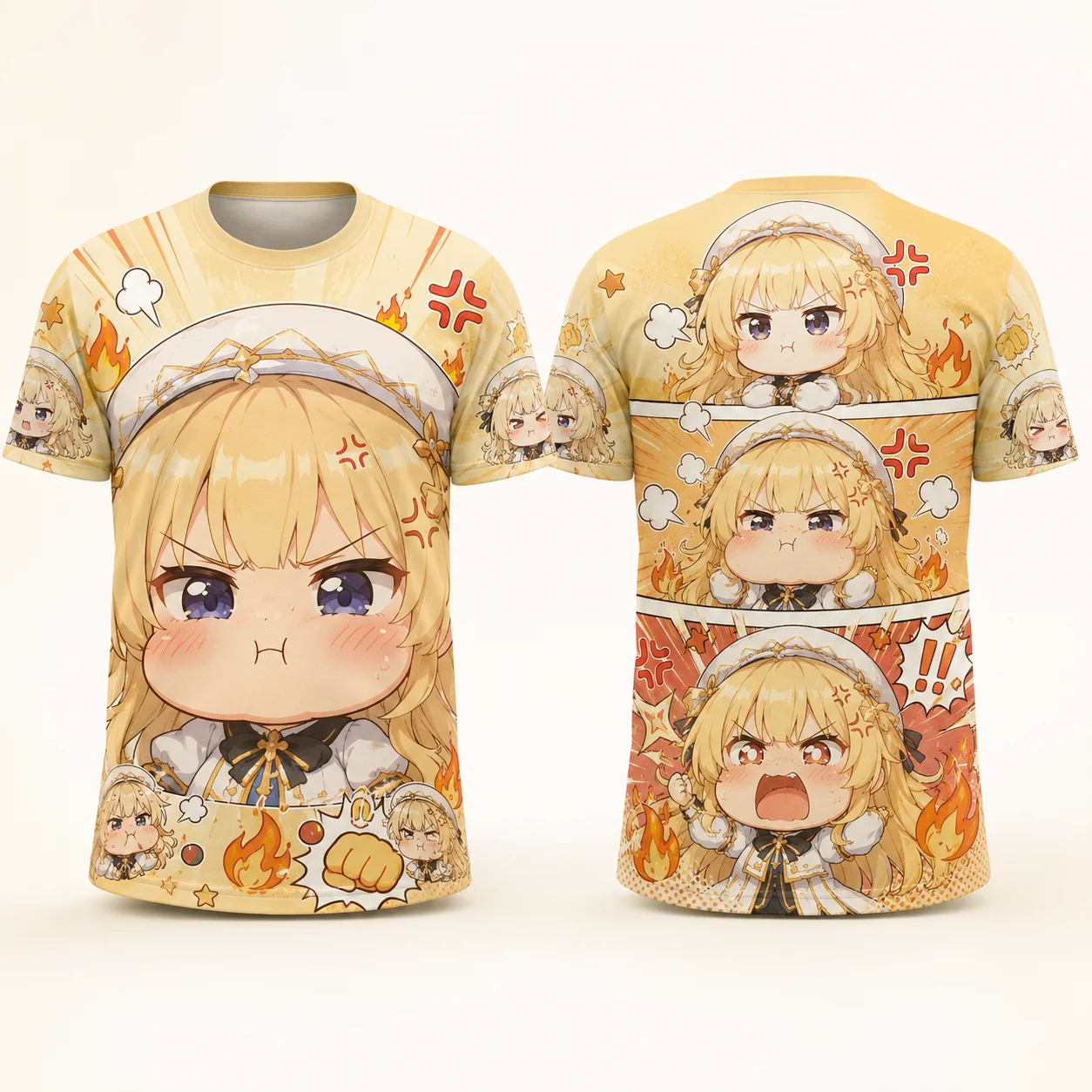 Viral Phoebe Chubi Anime 3D Print T Shirt Funny Cartoon Expression Graphic Tee Short Sleeve Casual Streetwear Summer Unisex Top