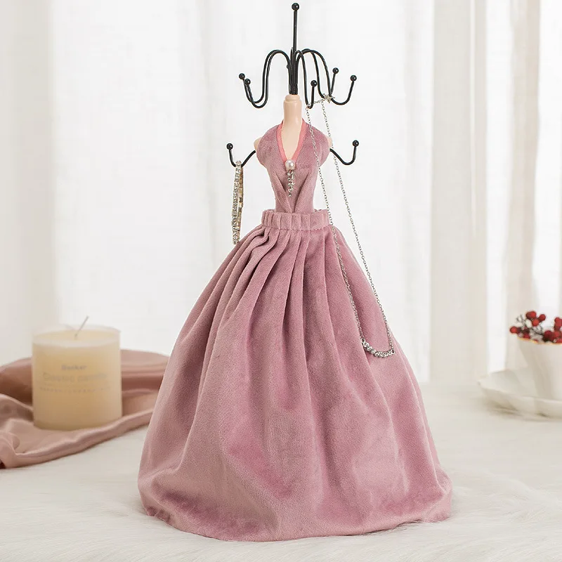 Jewelry Displays Stand, Model Dress High-Heeled Shoes Earring Necklace Ring Jewelry Holder Stand Display for Jewelry Organizatio