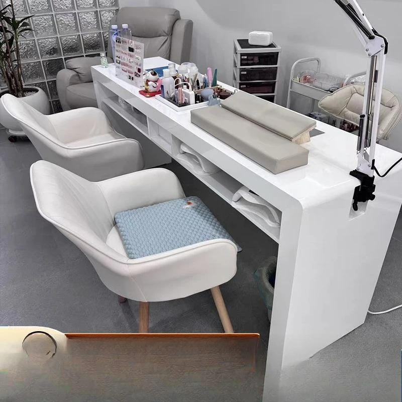 Simple Japanese manicure table manicure table white paint