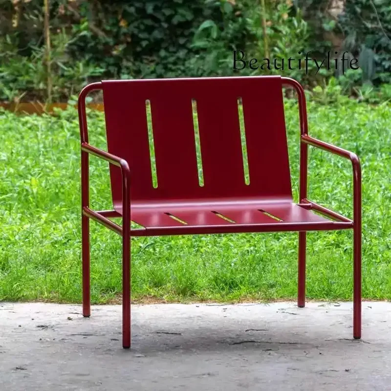 

Outdoor waterproof and sunscreen casual high-end simple open-air balcony tea table and chair set