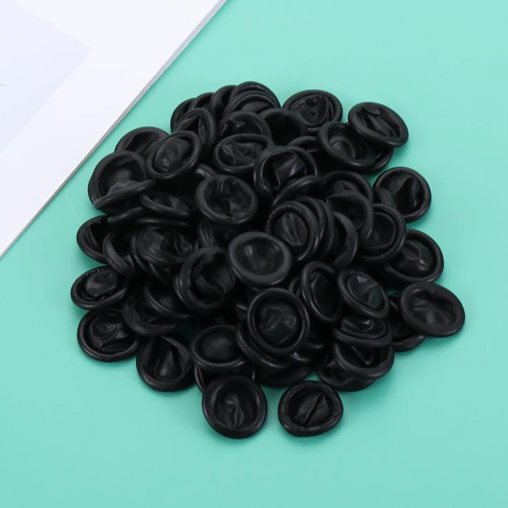 100pcs Finger Cots for Semiconductor Assembly and Crafting Elastic Rubber Gloves for Enhanced Finger Dexterity