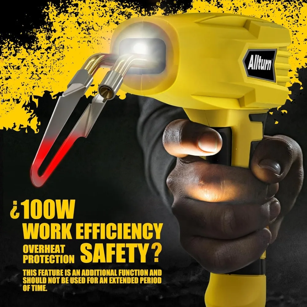 Zestaw do spawania tworzyw sztucznych 3 w 1 z 1000 zszywkami i prętami do napraw tworzyw termoplastycznych, żółty