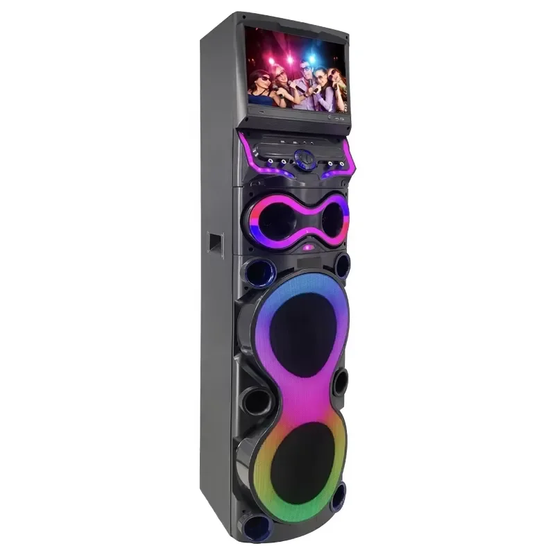 for Hot Seller Portable Wifi Trolley Karaoke Speaker with Mic for Mobile Projector Screen Blue Tooth Portable Private Model