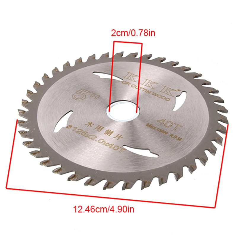 Hoja de sierra Circular de 30 dientes, herramienta rotativa para cortador de Metal, juego de herramientas eléctricas, discos de corte de madera, corte de mandril de taladro, 125mm x 2mm