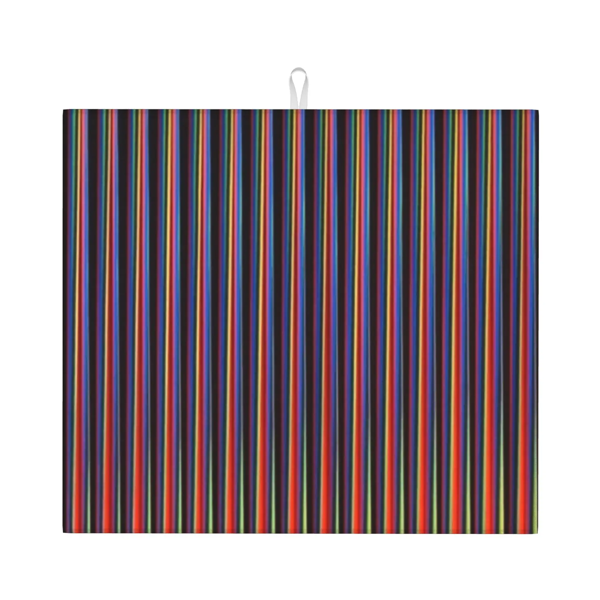 Carlos Cruz Diez Permutation Non Slip Kitchen Counter Protector Mat Barware Tableware Reusable  Bathroom Drying Mat For Kitchen