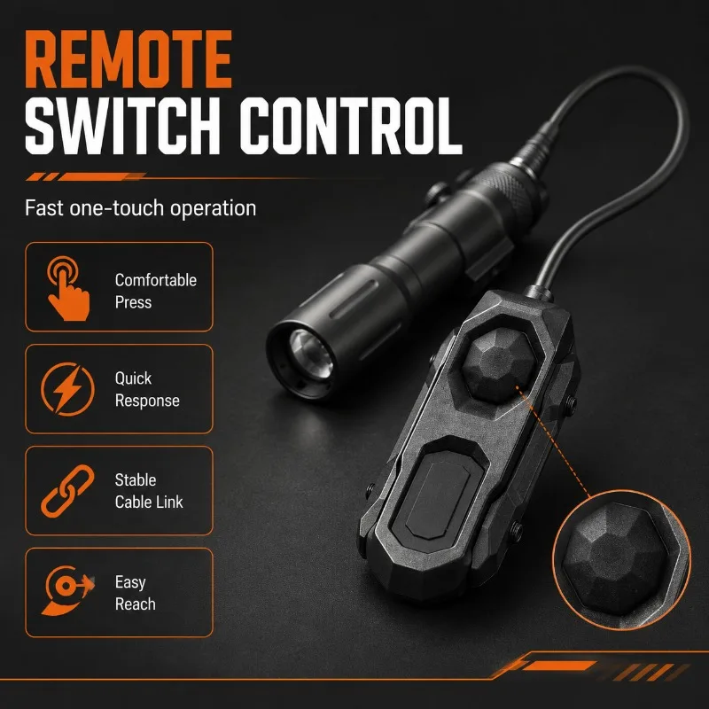 PLH‑V2 High‑lumen Zoom Flashlight, Durable Alloy Lighting Torch Equipped with Mouse‑tail Control Switch