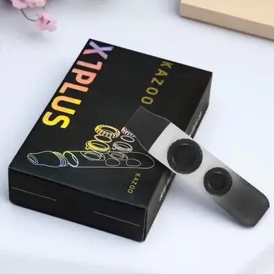 

1 Set Gradient Color Double Kazoo Musical Instrument Portable Lightweight With Rope For Guitar Accompany Beginner