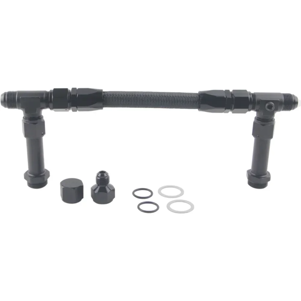 4150 مجموعة خط الوقود 8AN ذكر مضيئة إلى 7/8 "مجموعة خط مدخل مزدوج المكربن المضفر