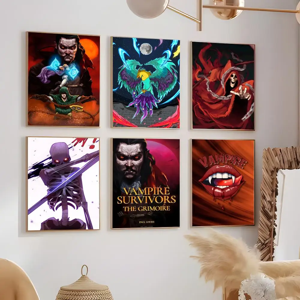 Game V-Vampire S-Survivors Poster Contemporary Home Wall Ornaments & Stylish Indoor Accents