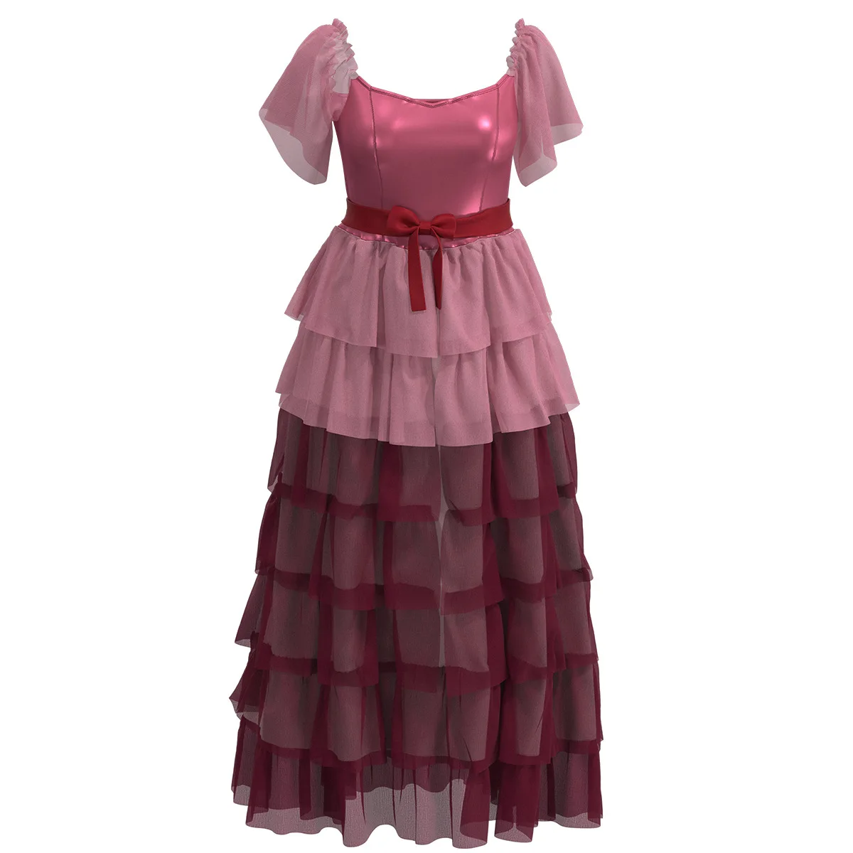 2022 Pink Princess Dress Costume Clothes Cos Costume Performance Clothes for Girls Women Summer Party Dress