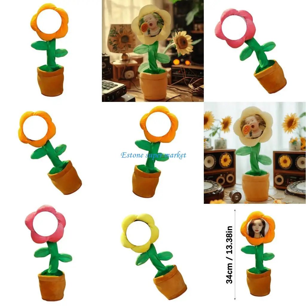 

090B Fun Anthropomorphic Flower Decoration Highlighting Speaking Dancing Features In Bright Pitches