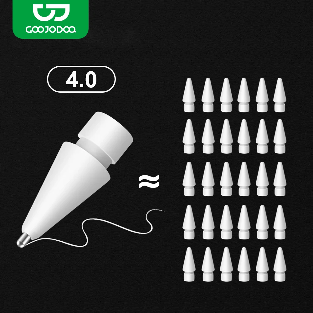 For Apple Pencil Nib for Apple Pencil Tip 4.0, 0.72mm No Wear Out Tips for Apple Pen,Enough for 4 Years of USE, 애플펜슬 펜촉