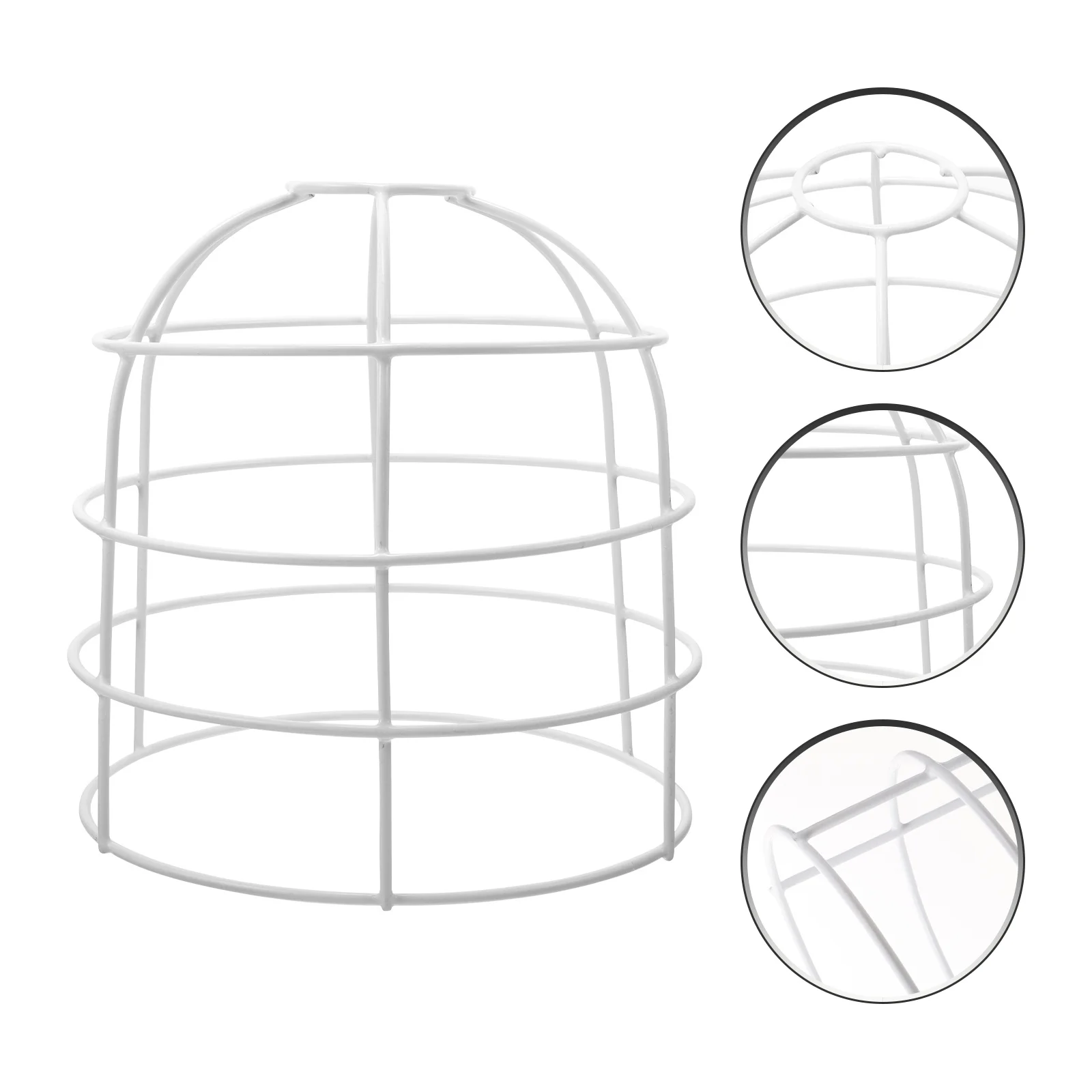 

Metal Lamp Shade Frame Sturdy Iron Explosion-Proof Lampshade Bracket Suitable for DIY Pendant Table Ceiling Lamp Guard Vintage