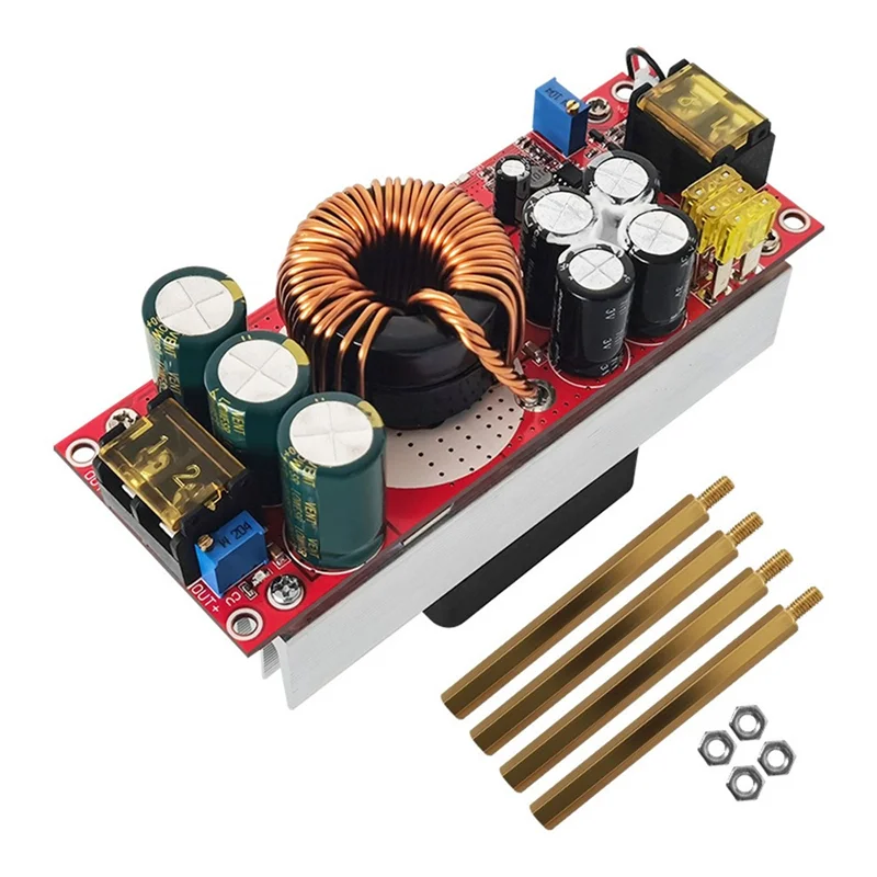 -AT52 1 conjunto 12V-48V a 24V-72V 30A 1500W DC-DC Boost Module Módulo de fonte de alimentação para carro elétrico