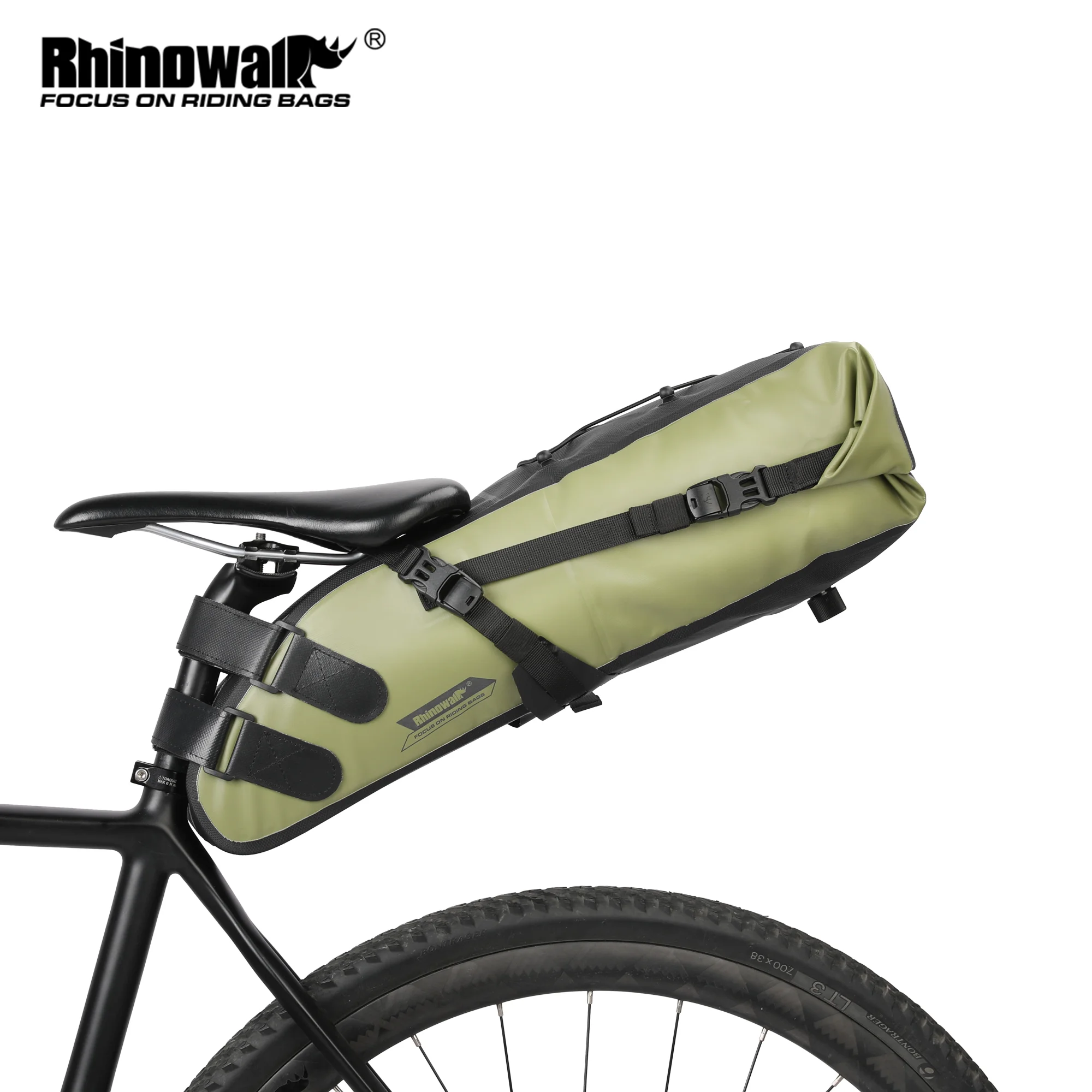 Rhinowalk Bike Saddle Bag Waterproof  Large Capacity 5L10L 13L Outdoor Cycling Foldable Tail Rear Bag MTB Road Trunk Bikepacking