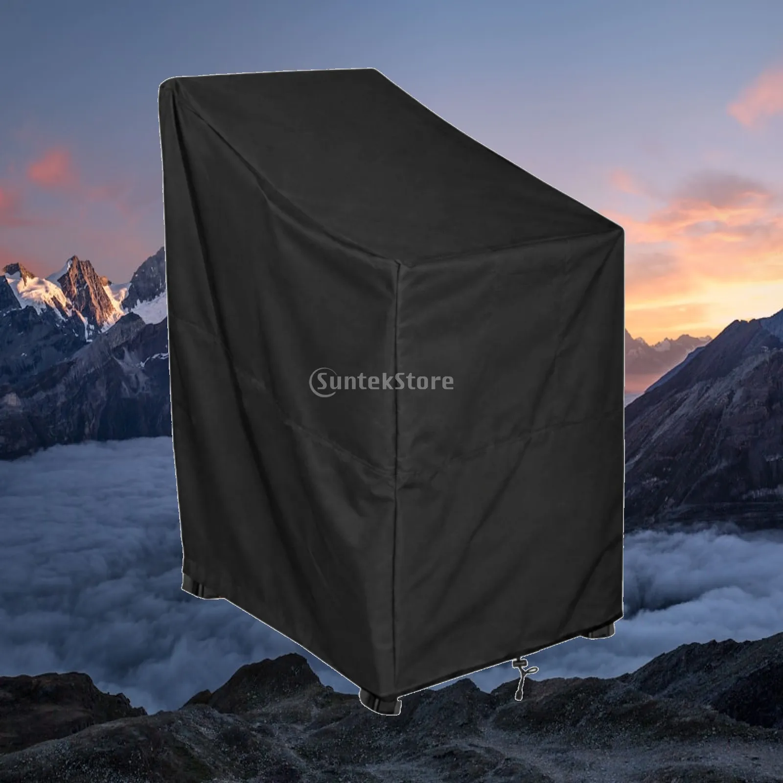 Garden Chair Rain Cover Waterproof Outdoor for seat Protector with Buckle and Drawstring for Patio Furniture Dust Sun Shield