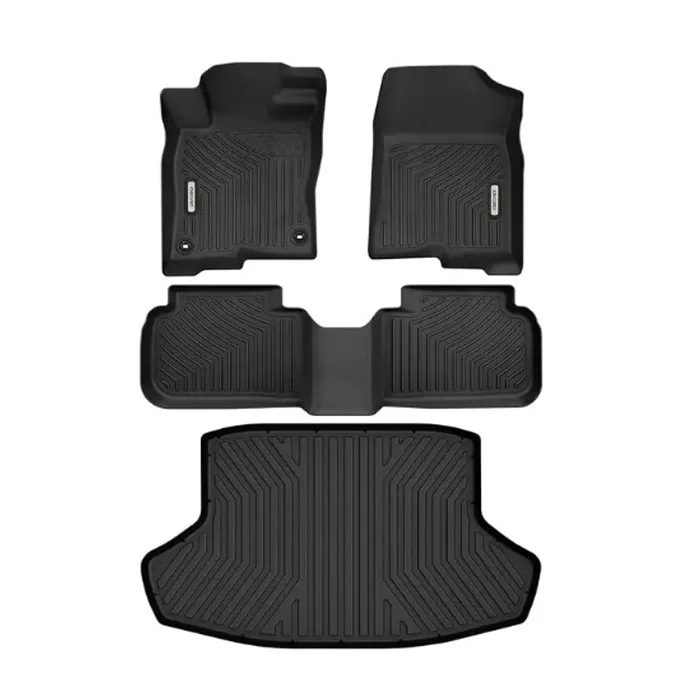 

Floor Mats Set for Civic Sedan 2022-2024 Custom Fit Black All Weather Front Rear Row Trunk Liners Car Floor M