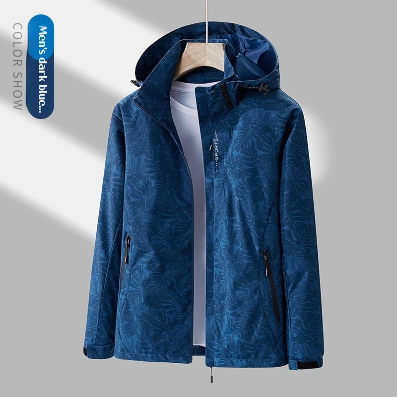 New Waterproof Windproof Jacket Men Women Outdoor Hiking Coat Military Camo Breathable Detachable Hood Raincoat Trekking Jacket