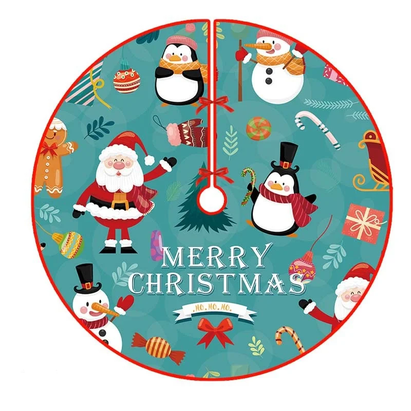 

VIKAMA Christmas Tree Dress With Creative Printed Christmas Tree Base Product For Atmosphere Decoration Of Home Decoration