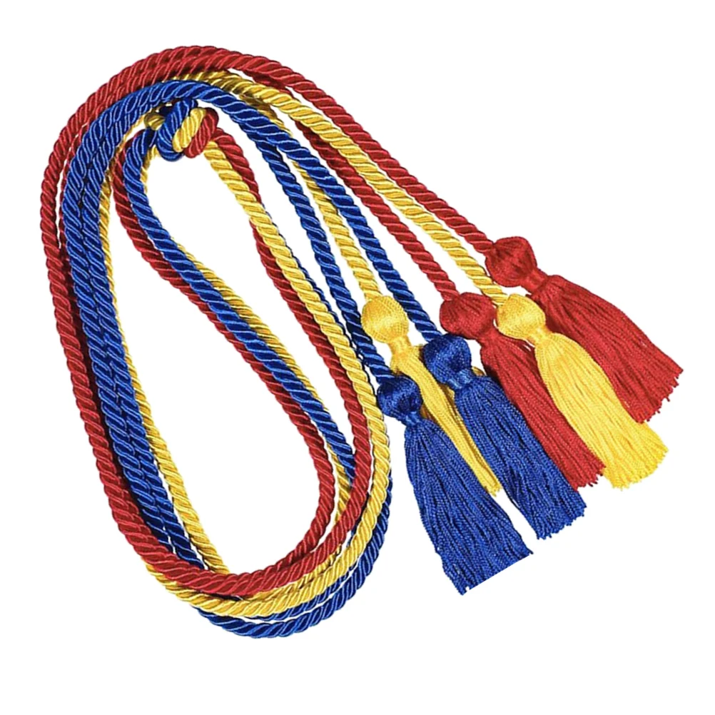 

6pcs Graduation Honor Cords Premium Polyester Tassel Fringe for Graduate Ceremony Keepsake Gift Party Souvenir Studenthood
