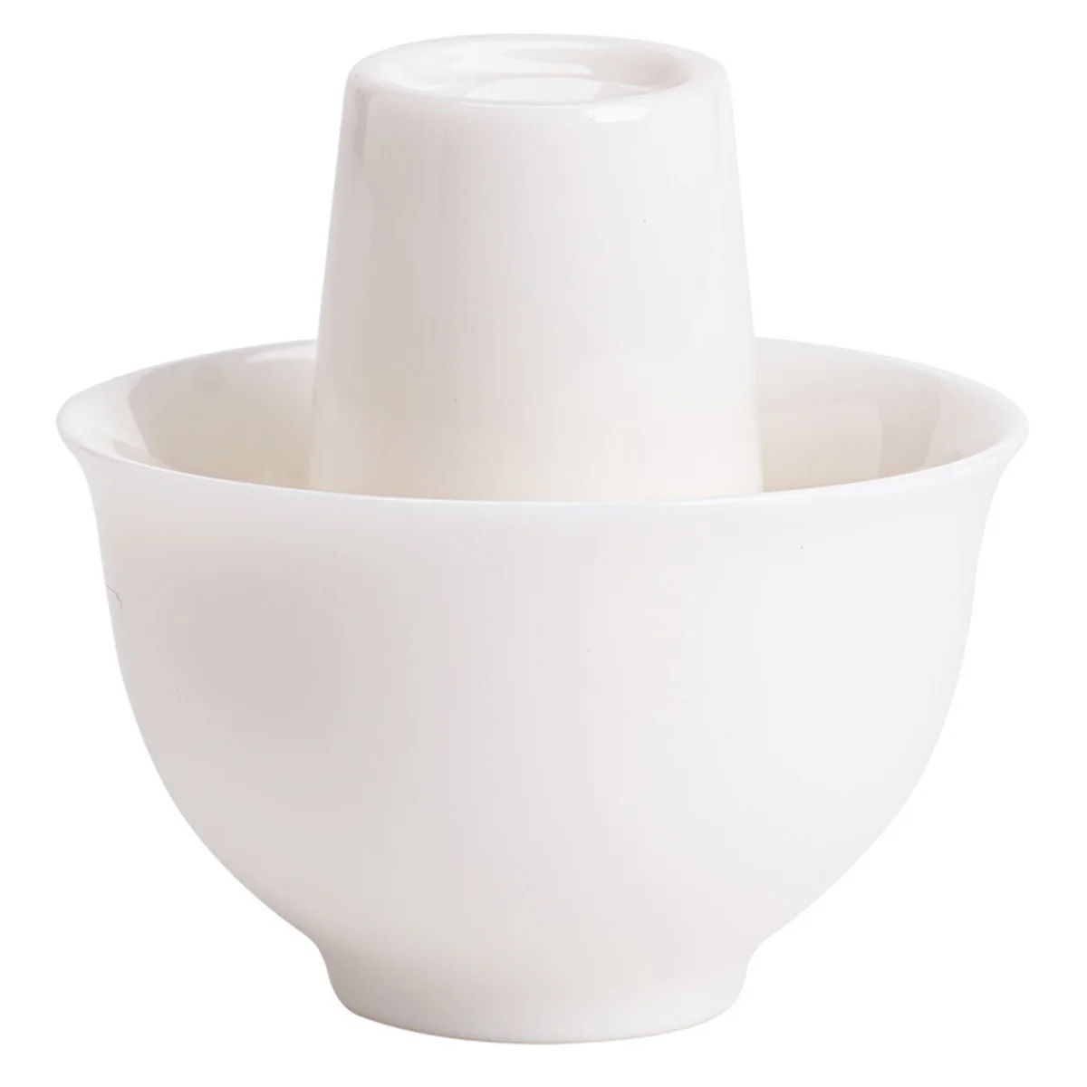 New Elegant White Porcelain Teacup Set - Sheep Fat Jade Teacup, Chinese Tea Tasting Cups for Aromatic Experience