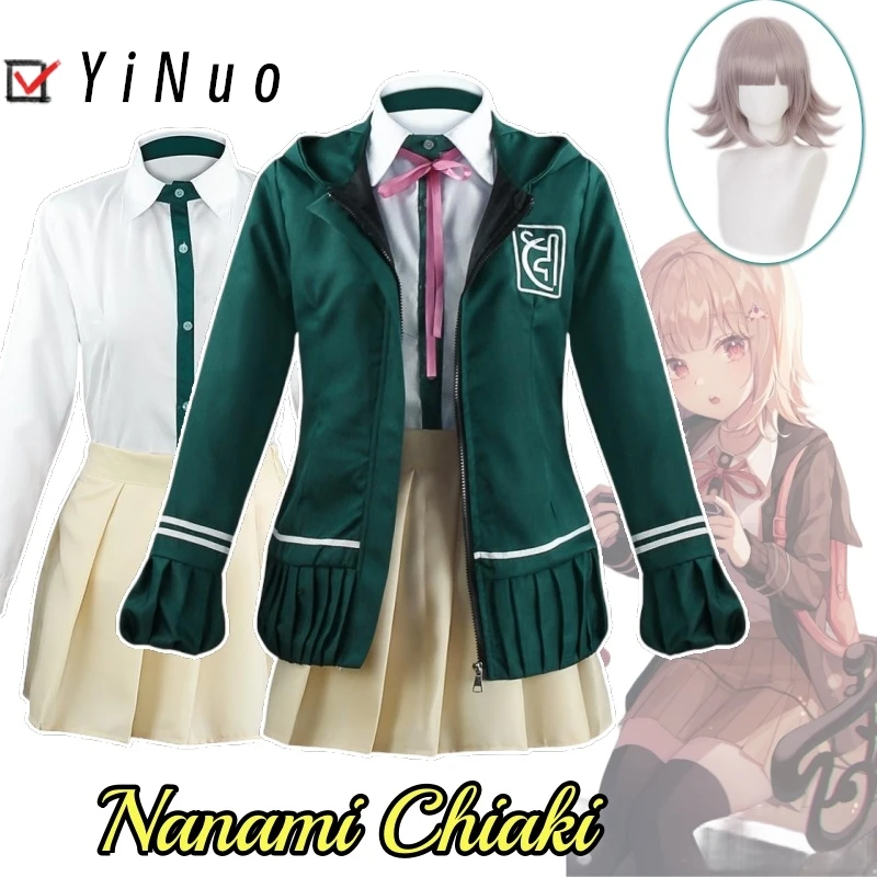 ナナミ-コスプレ衣装,アニメ服,かつら,制服,超ハイスクールレベル,ハロウィーン