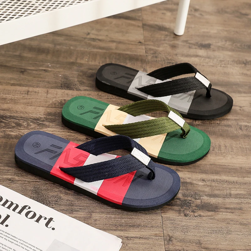 Men Flip Flops Slides 2024 Trend Summer Anti-skid Man Slippers Outdoor Light Casual Beach Male Sandals Household Slides for Men