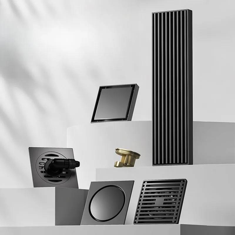 

304 Пистолет из ясеня, слив для пола, медный сердечник, защита от ошибок, ванная комната, балкон, душевая комната, длинная полоса, большое объем