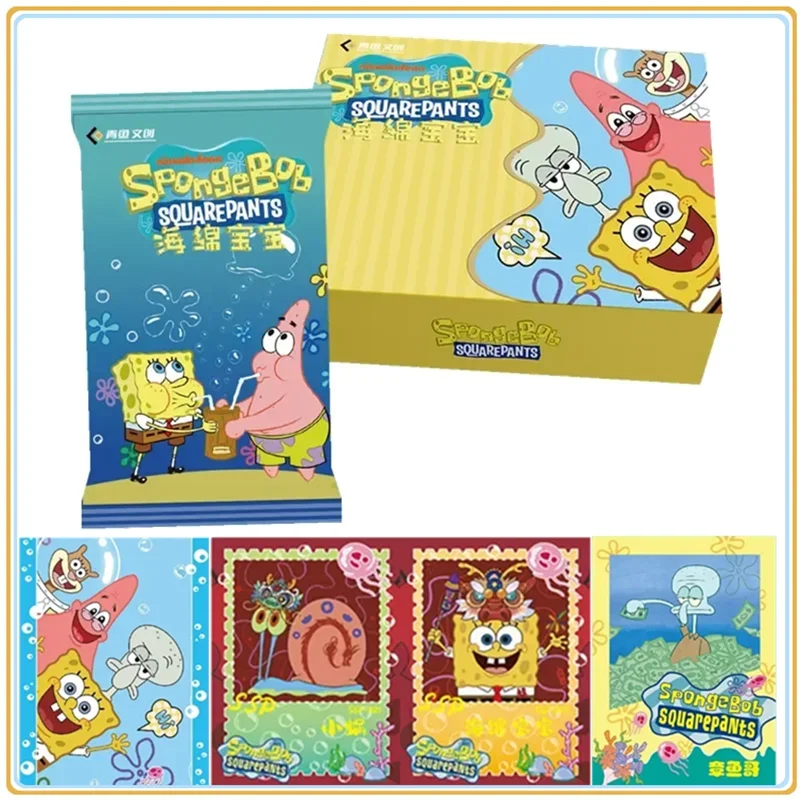 New SpongeBob Card Squidward SpongeBob SquarePants Rare Anime Character Collection Card Game Card Kids Toys Christmas Gift