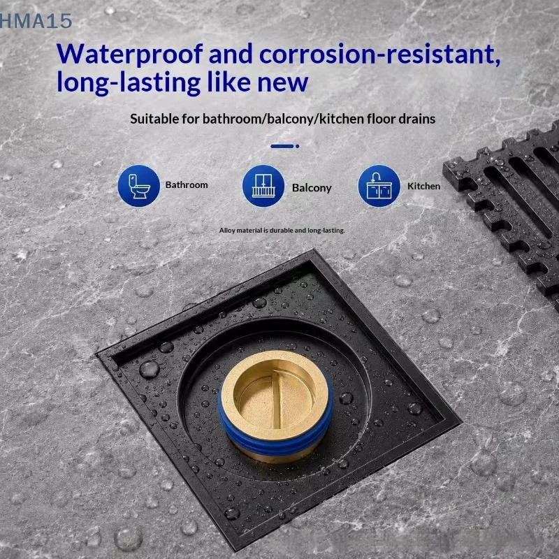 【YA】Brass Alloy Floor Drain Core Anti Odor Backflow Prevention Durable Rustproof For Hotel Home Bathroom Kitchen