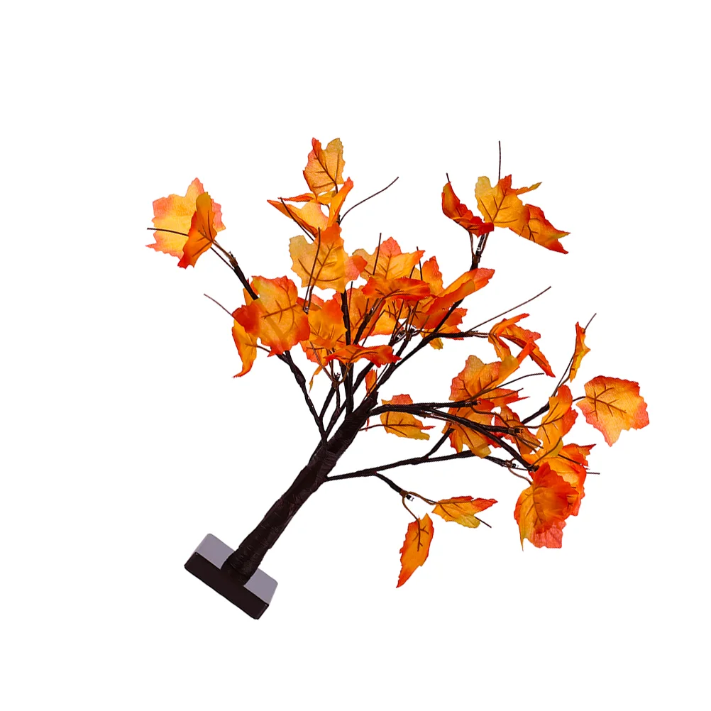 Maple Tree Lights Halloween LED Lamp Decorative Modeling Shape Tabletop Adornment Festival Ornament