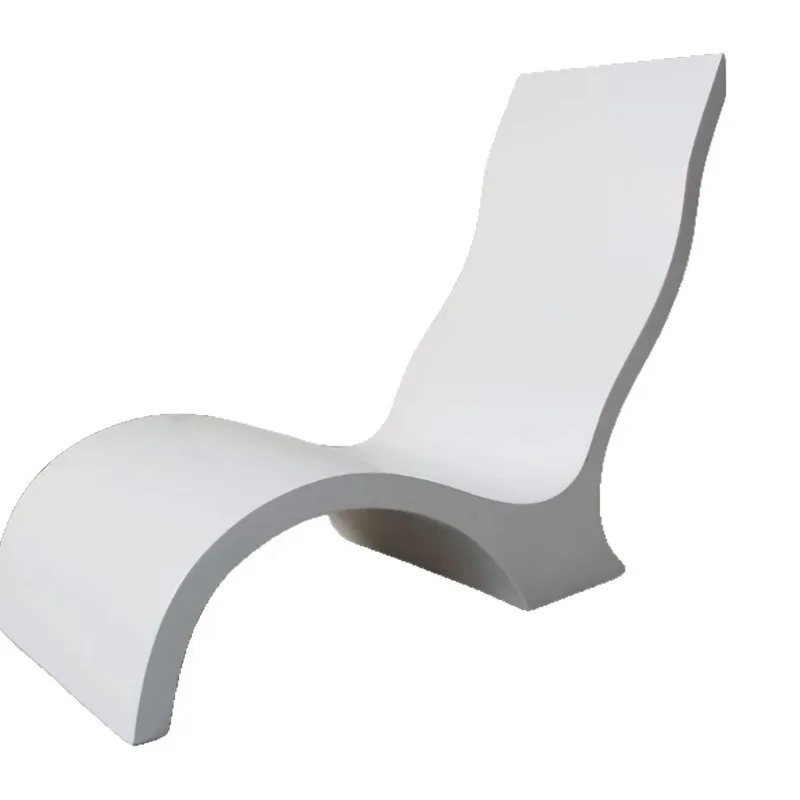 Hotel swimming pool fiberglass deck chair, hot spring lounge chair, beach chair